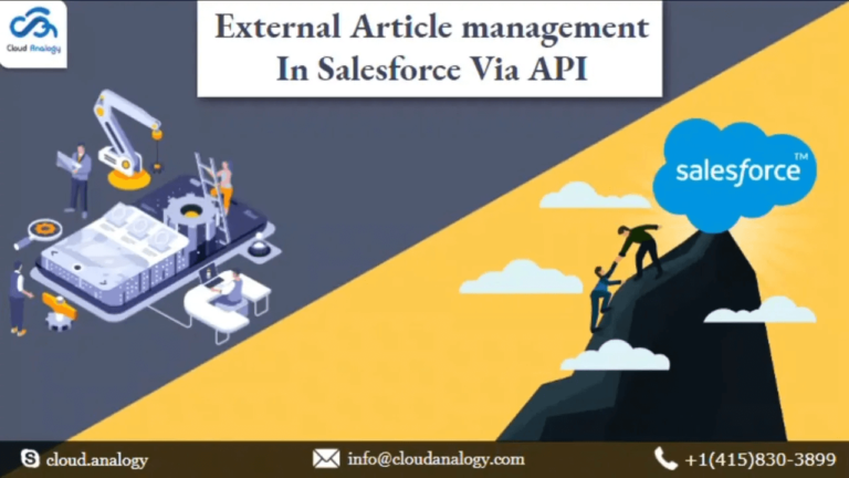 External Article Management in Salesforce Via API